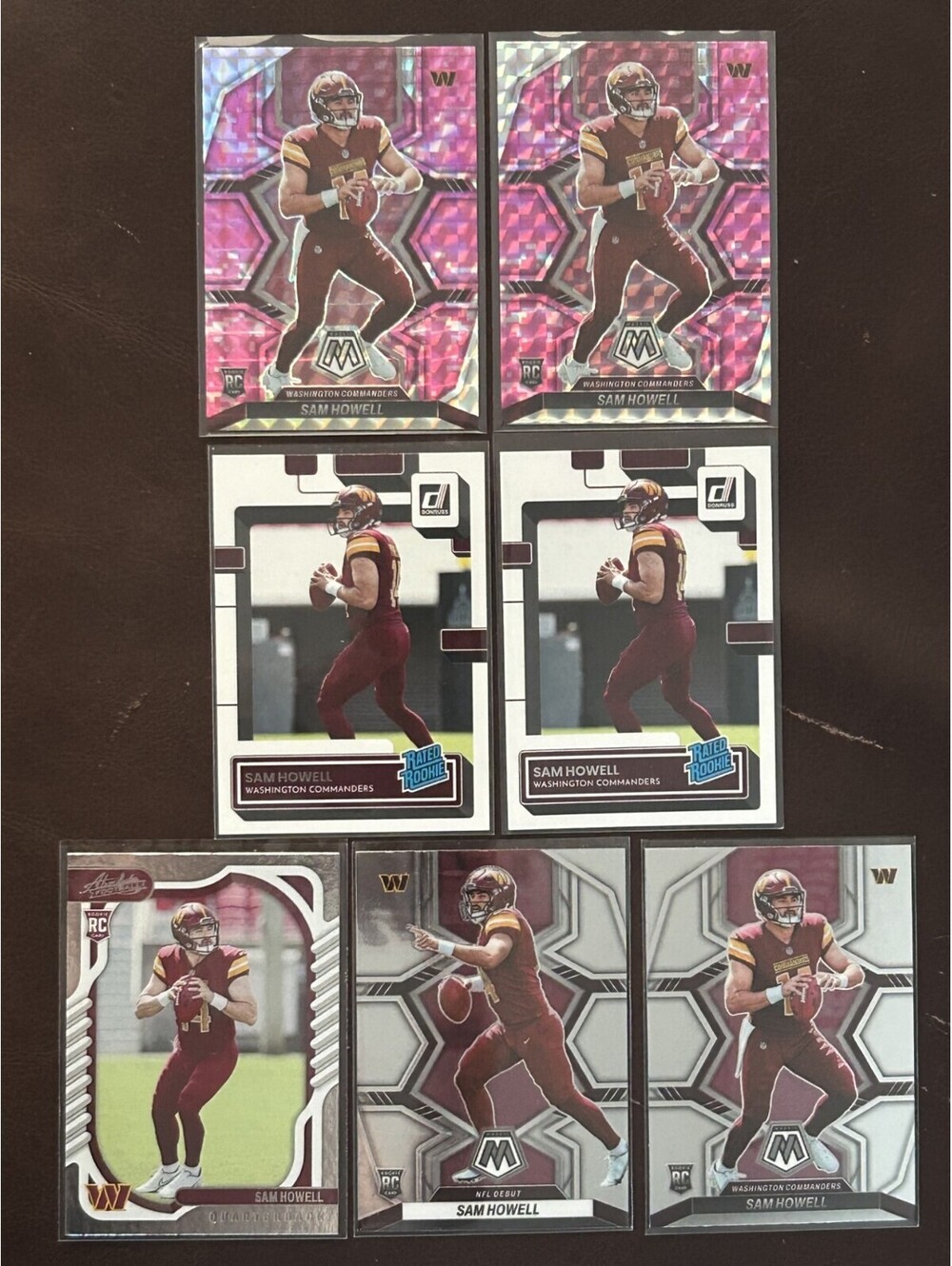 2022 SAM HOWELL PANINI ROOKIE CARD COLLECTION+SPECIAL INSERTS MOSAIC DONRUSS RC
